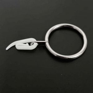 40 Pi&egrave;ces Anneaux de Rideaux en M&eacute;tal Anneaux pour Tringle &agrave; Rideaux Anneaux de Suspension de Rideaux Anneaux de Rideau & Crochet de Rideau Pour
