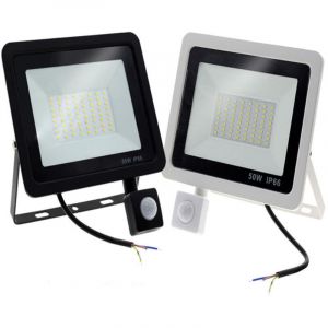 1PACK - 100W Projecteur LED d&eacute;tecteur de mouvement,Blanc Froid (6500K) 10000LM Projecteur LED Exterieur Avec Detecteur Imperm&eacute;able IP66 Projecteur