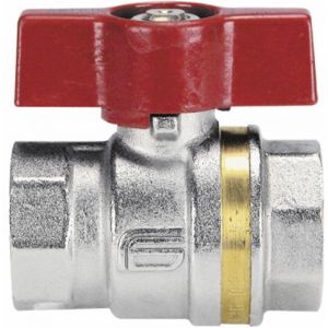 Robinet boisseau sph&eacute;rique laiton ff batiment manette 8x13