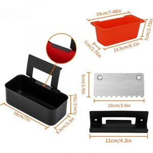 R&eacute;cup&eacute;rateur de graisse pour chauffante, doublures de gobelets &agrave; graisse,Kit de s&eacute;parateur de graisse d'accessoires pour plancha R&eacute;cup&eacute;rateur de