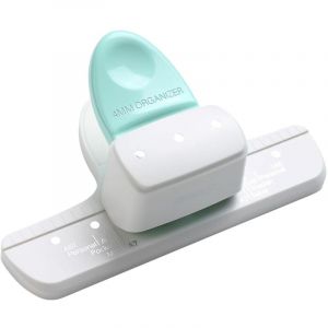 Perforatrice 3 trous pour feuilles mobiles, 9027, pour agenda journalier, compatible avec les formats A8 Mini/A7/A7 Pocket/A6/A6 Personal/A5 (8