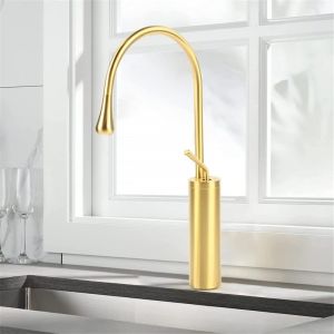 Robinet, Robinet De Lavabo En Acier Inoxydable Robinet De Cuisine En Laiton Robinet d'Évier Mitigeur Mitigeur Robinet d'Eau Chaude Et Froide Pour