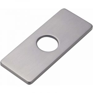Jusch - Couvercle de trou Plaque de pont Rosace de robinet d'évier de cuisine monotrou, Plaque de pont carrée Rosace en acier inoxydable pour couvrir