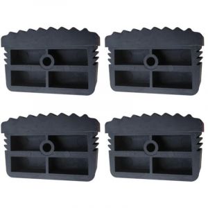 4Pcs pieds d'&eacute;chelle, pieds de rechange capuchons couvre pieds coussin de protection d'&eacute;chelle en PVC, stabilisateur pi&egrave;ces de rechange pour