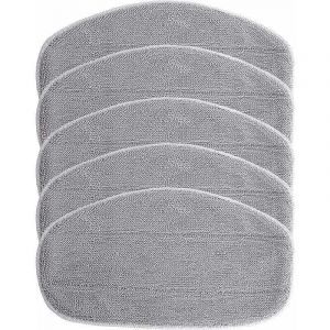 ZVD - 5 housses de rechange compatibles avec le nettoyeur vapeur et balai vapeur Leifheit CleanTenso - microfibre, gris