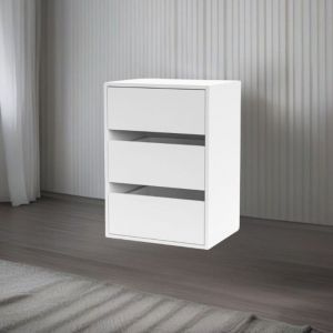 Commode Smart ST2 3 tiroirs blanche 50,8 x 39,6 x 71,3
