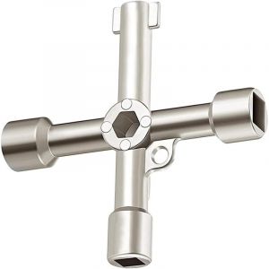 Lablanc - Cle Triangle,Clé Triangle Poubelle,Cle Universelle,Pour Les Armoires De Commande,Les BoîTiers éLectriques,Les Vannes De Compteurs D'Eau à