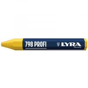 Boite de 12 craies &agrave; la cire 95 x 12 jaunes - LYRA - L4880007