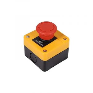 Bouton-poussoir d'arrêt d'urgence, interrupteur à bouton-poussoir 660V 10A interrupteur d'arrêt instantané boîtier en plastique bouton-poussoir