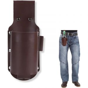 Ceinture &Agrave; Bi&egrave;re En Cuir Avec Porte-Bouteille Pour Hommes, Holster &Agrave; Bi&egrave;re Pratique Pour Amateurs De Bi&egrave;re, Accessoire De Voyage Pour Camping, F&ecirc;tes