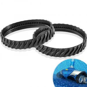 2 chenilles adaptables pour Zodiac MX6 MX8 MX9, pneus de Robot Nettoyeur Piscine Baracuda R0526100 - Ulisem