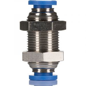 Rs Pro - Adaptateur de traversée de cloison vers Enfichable 6 mm Enfichable 6 mm ( Prix pour Paquet de 10 )