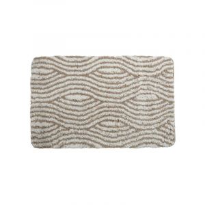 Tapis de bain Microfibre 50x80cm Wave Taupe MSV - Taupe