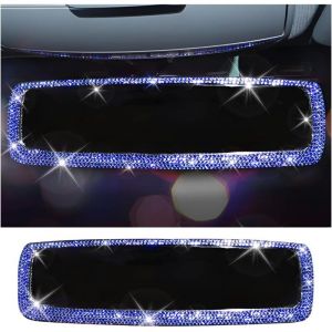 Rétroviseur De Voiture, Bling Retroviseur Interieur Voiture Deco, Rétroviseur De Voiture Avec Cristal Diamants Bling Strass, Accessoire De Décoration