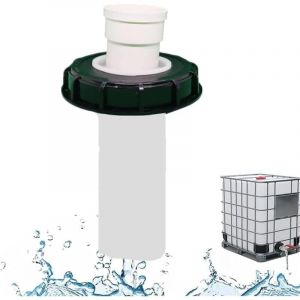 Sjqka - Couvercle de cuve ibc 180° avec filtre en nylon lavable pour cuves d'eau de pluie ibc 1 000 litres, couvercle de cuve ibc, filtre en nylon