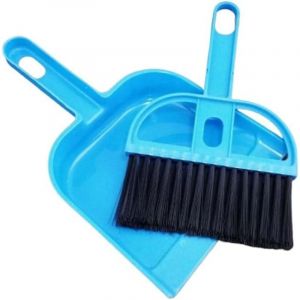 Mini Pelle-Brosse Ramasse Miettes Portable/Petite Balyette pour la Poussi&egrave;re &agrave; Poils Doux/Outil de Nettoyage Maison, Cuisine, Chambre, Bureau (Bleu)
