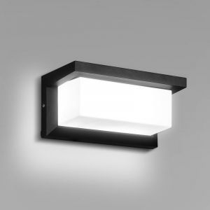 Applique Murale intérieur/Extérieur avec Détecteur de Mouvement,LED 18W Moderne Luminaire Murale,Éclairage Mural Etanche blanc froid - Noir - Einfeben