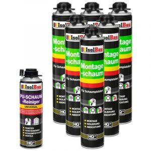 ENSEMBLE Mousse Pistolet 6 x 750 ml + 1 Nettoyant 500 ml Mousse de Montage Mousse Expansive