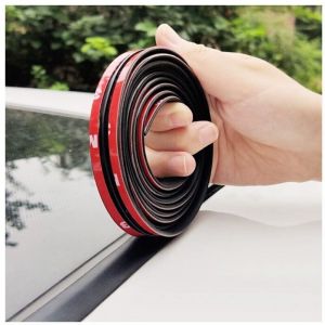 Joint pare brise adhesif Universel de 4 m&egrave;tres, joint toit ouvrant, joint porte voiture, joint caoutchouc adhesif, colle pare brise voiture (14mm 4m)