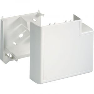 Iboco - angle plat - avec fond goulotte - 90 x 55 - blanc - ta-c45 04532