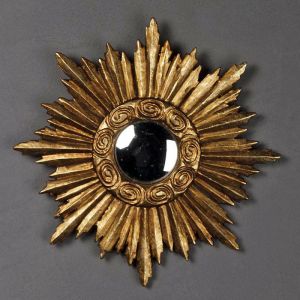 Chehoma - Miroir soleil convexe résine 20x20cm
