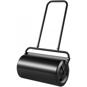 Vevor - Rouleau a Gazon 13 gallons 49 l Rouleau de Jardin Rempli de Sable/Eau Rouleau a Pelouse en Acier Bouchon Facile a Tourner Poignee Ergonomique