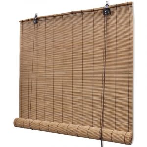 Maisonchic - Store roulant, Store Banne, Store jour nuit pour Fenêtre Bambou Marron 140x160 cm PSVB70805 design in