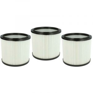 Vhbw - 3x filtre à cartouche compatible avec Aqua Vac boxter 15 p, 30 s, 20 s, 15 s aspirateur - Filtre plissé