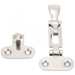 2 pi&egrave;ces en acier inoxydable Marine bateau serrure armoire trappe loquet miroir attache pince pont moraillon