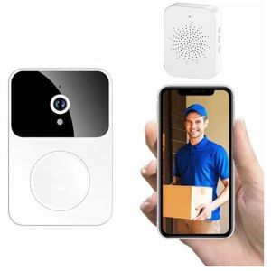 Sonnette Sans Fil Connect&eacute;e Avec Cam&eacute;ra De Surveillance - Wifi Smart Camera - Enregistrement Vid&eacute;o - Sonnette Porte (Type-C) - Plusieurs Sonnerie