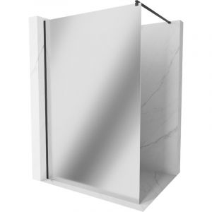 Mexen - Kioto paroi de douche 120 x 200 cm, Miroir 8 mm, Noir - 800-120-101-70-50