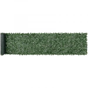 Vevor Haie Artificielle 99x502 cm Brise Vue Cloture Lierre Artificiel Intimite Support en Tissu Maille et Joint Renforce Deco Fausses Feuilles pour