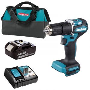 DHP487RT1J Perceuse &agrave; percussion 18V lxt 1 x 5.0Ah Batteries + chargeur en sac de transport - Makita