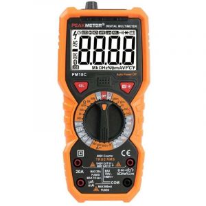 Multim&egrave;tre num&eacute;rique PM18C AC DC Testeur &eacute;lectrique num&eacute;rique automatique Voltm&egrave;tre sans contact Amp&egrave;rem&egrave;tre Ohmm&egrave;tre D&eacute;tecteur de tension Maintien