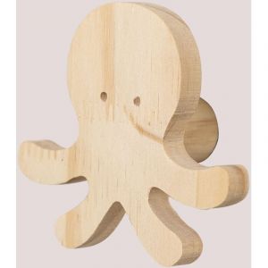 Porte-manteau mural en bois de pin Pol Kids SKLUM