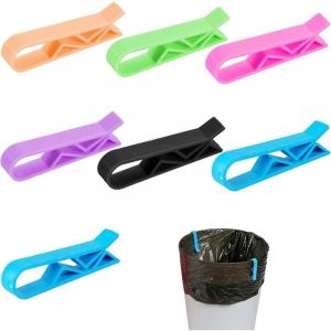 Clip Fermeture poubelle Supports de pince &agrave; clip en plastique pour poubelle de poubelle de cuisine Poubelle Clip Couleur Al&eacute;atoire- 20 pi&egrave;ces-LIAIKI