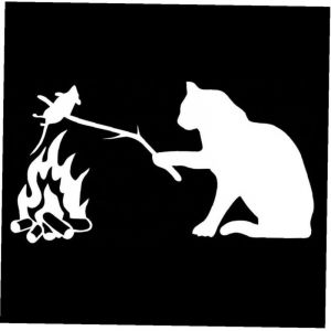 CCYKXA Vinyl Car Autocollant Chat Imperm&eacute;able &Eacute;tanche &Agrave; D&eacute;calcomanie Amovible Fra&icirc;che Auto-adh&eacute;sive Autocollant Autocollant Autocoll