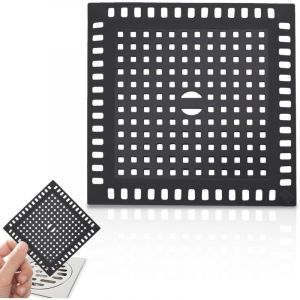 CCYKXA Filtre Douche Cheveux 12x12cm Attrape Cheveux Douche, Anti Cheveux Douche, Grille Cheveux Douche Utilis&eacute; pour Filtrer et Intercepter Les