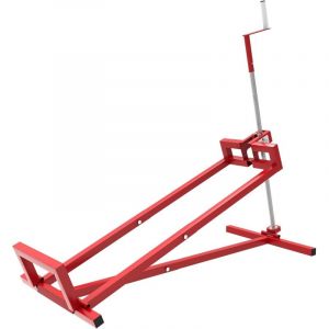 Wiltec Kit Cric l&egrave;ve Tracteur Tondeuse avec Adaptateur pour Visseuse sans Fil &ndash; 400 kg Max. &ndash; Acier &ndash; Mowerlifter Outillage de Mecanicien Treuil