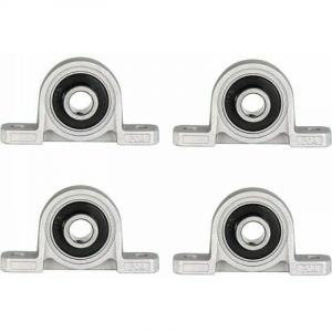 Palier &agrave; semelle 4 pi&egrave;ces, roulement &agrave; billes de 10 mm, palier &agrave; semelle, al&eacute;sage &agrave; bride auto-alignant, palier &agrave; semelle auto-assemblant