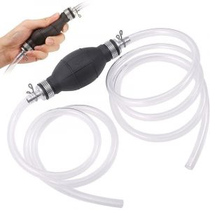 Pompe Essence Manuelle de Siphon, Pompe Manuelle de Transfert de Diesel pour l'eau de Gasoil Parfaite pour SUV, MPV, Tondeuse Gazon, Aquariums