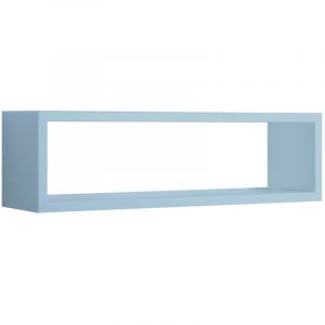 Étagère murale rectangulaire cube design moderne Regulus - Bleu