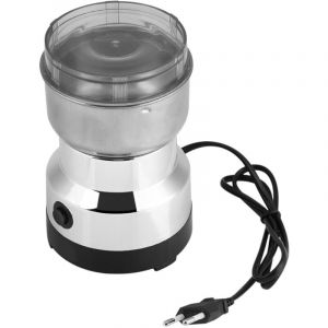 Choyclit - Moulin à Café Multifonctionnel, Broyeur avec des Lames en Acier Inoxydable pour Graines de Café Lin Noix Poivre Épices et Autres (Prise ue)