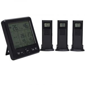 Station m&eacute;t&eacute;o, capteur m&eacute;t&eacute;o num&eacute;rique, chargement USB sans fil avec &eacute;metteur sans fil pour mesure de temp&eacute;rature outil de mesure mesure d'humidit&eacute;