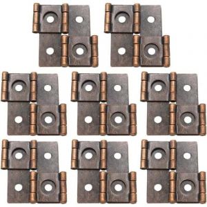 Charnière pour paravent pliable à Double Action, 8 pièces, 46x42mm, rouge Vintage,de
