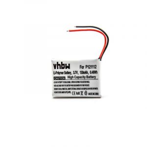 Vhbw - Batterie compatible avec My Kronoz ZeWatch 2 smartwatch montre connect&eacute;e bracelet fitness (130mAh, 3,7V, Li-polym&egrave;re)