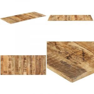 Dessus de table bois de manguier solide 15-16 mm 140x60 cm - Dessus De Table - Plateau De Table - Table Basse - Bois Massif - Manguier - Home & Living