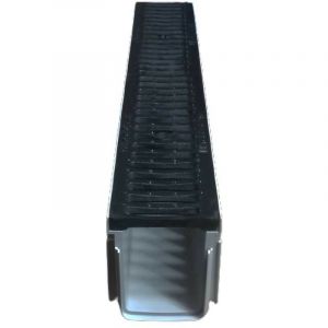 Kit Caniveau d'Évacuation Haute Résistance et Grille en Fonte - 500x130x90 mm - Adequa