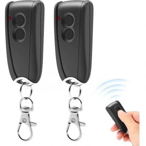 Lot de 2 T&eacute;l&eacute;commande pour H&ouml;rmann, T&eacute;l&eacute;commande Pour Portail pour EcoStar RSC2-433, RSE2-433, RSZ1-433 2 canaux, &eacute;metteur manuel pour Hormann