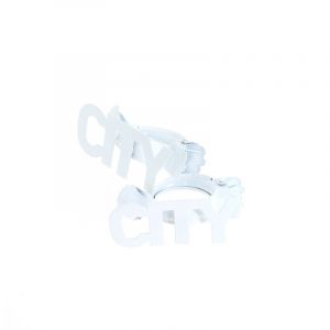 Pince à Rideaux city Blanc Lot de 2
